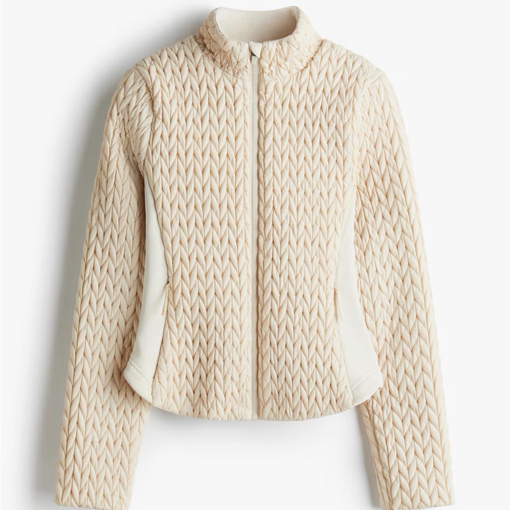 H&M Cream Textured jacket